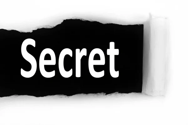 Secreto bajo papel — Foto de Stock