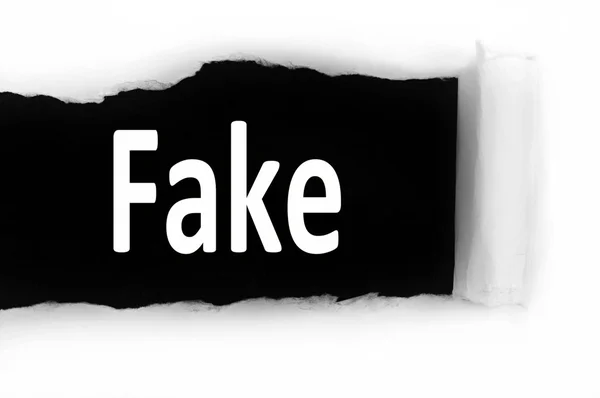 Fake under paper — Stock Photo, Image