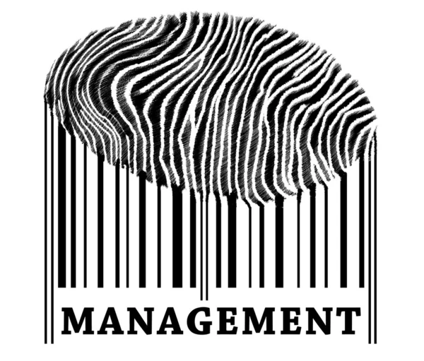 Beheer op barcode — Stockfoto