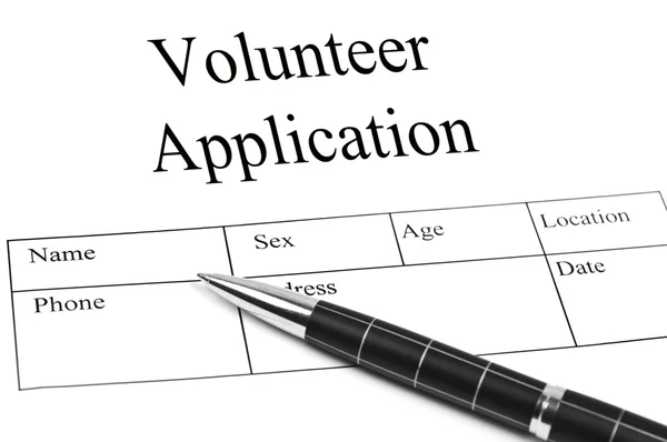 Volunteer Application — Stock Photo, Image