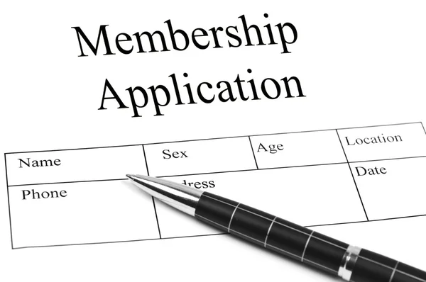 Membership Application — Stock Photo, Image