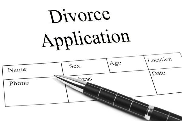 Divorce Application — Zdjęcie stockowe