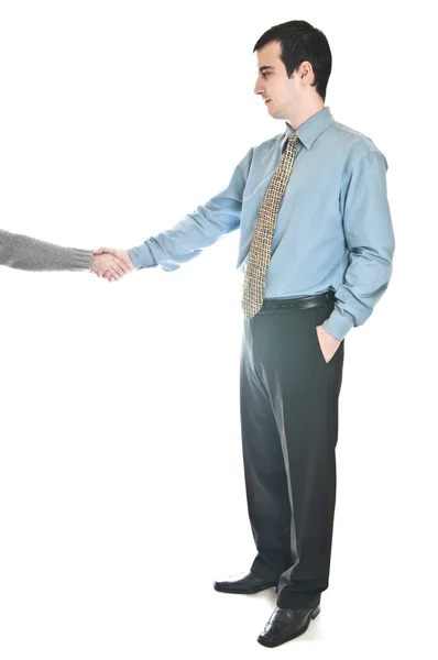 Obchodní muž handshake — Stock fotografie