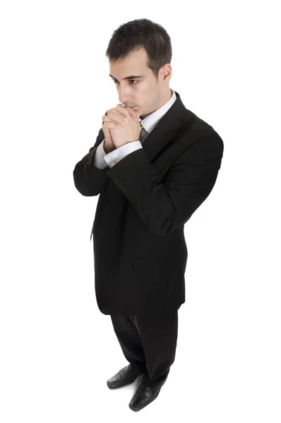 ビジネスの男性を祈る — ストック写真