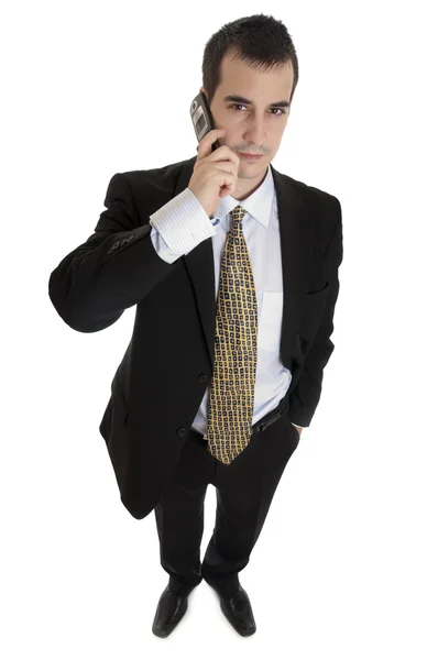 Hombre de negocios hablando por teléfono — Foto de Stock
