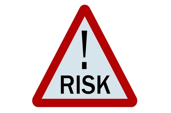 Segno di rischio — Foto Stock