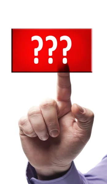 Questions button — Stock Photo, Image