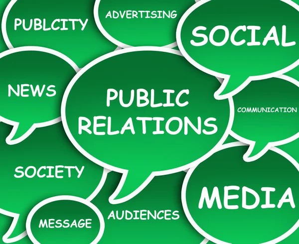 Public Relations cloud — Stock Photo, Image