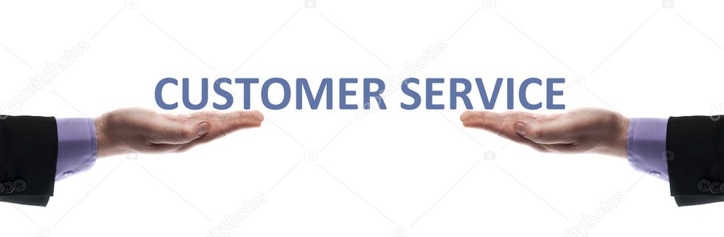 Customer service message