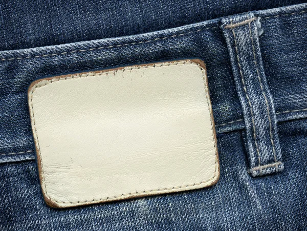 Etiqueta de jeans — Fotografia de Stock