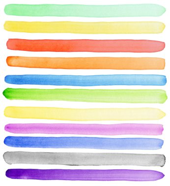 Watercolor banners clipart