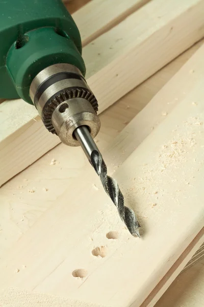Wood drill — Stock Photo, Image