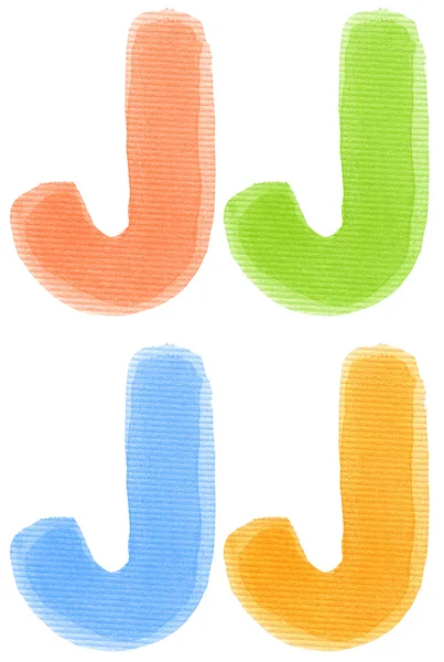 Watercolor letter — Stock Photo, Image