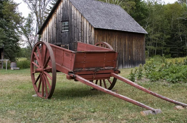 Red Farm Cart — Stock Photo, Image