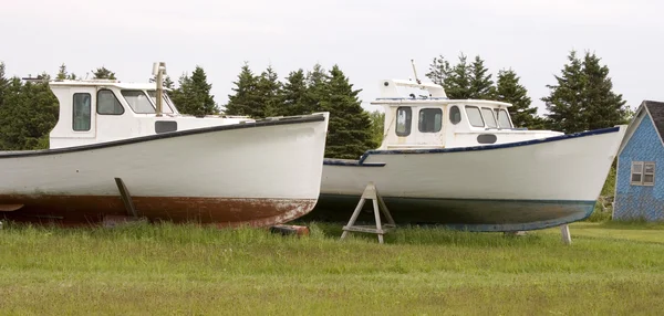 Zwei Hummerboote — Stockfoto