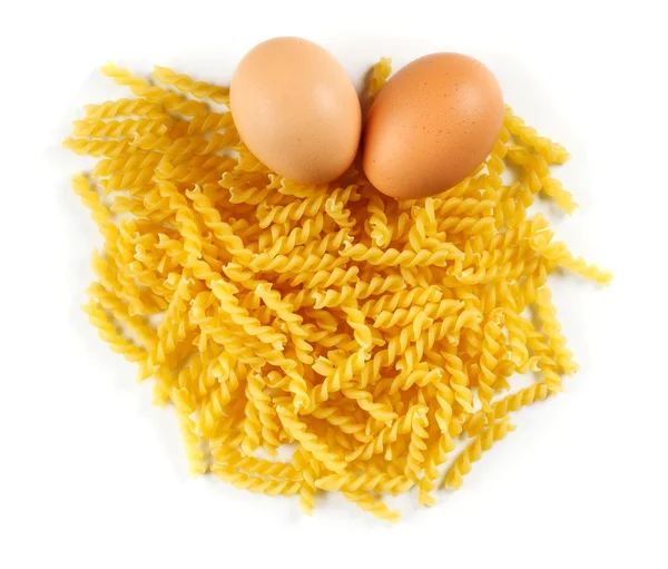 Pasta met eieren — Stockfoto