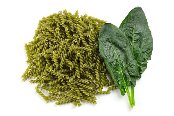 Makaron z naturalny barwnik zielony — Zdjęcie stockowe