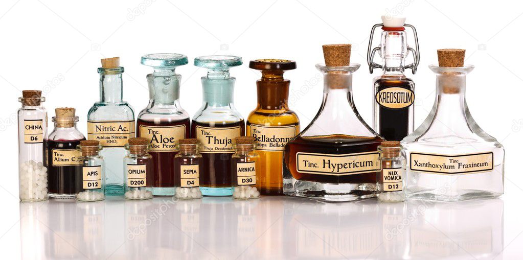Various mother tinctures of homeopathic medicine