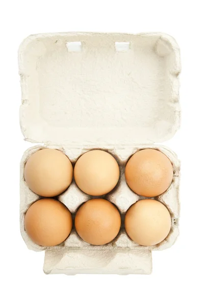 stock image 6 eggs in a box i