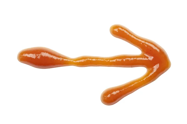 Símbolo de seta Ketchup — Fotografia de Stock