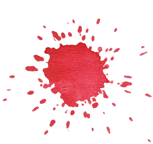 Zmaza czerwony na białym tle — Zdjęcie stockowe
