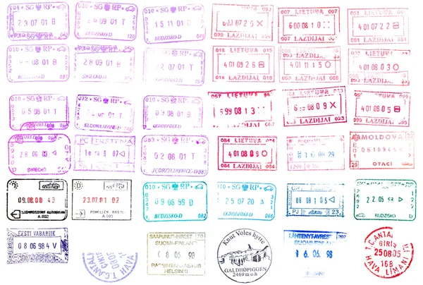 Passport Stamps — Stock Photo, Image