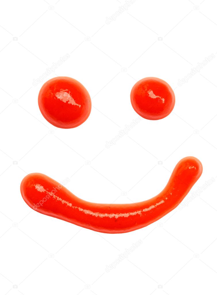 Ketchup smile emoticon — Stock Photo © Pupkis 5542737