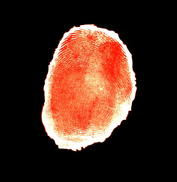 Red fingerprint — Stock Photo, Image