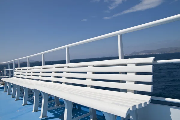 stock image Bench in a boat