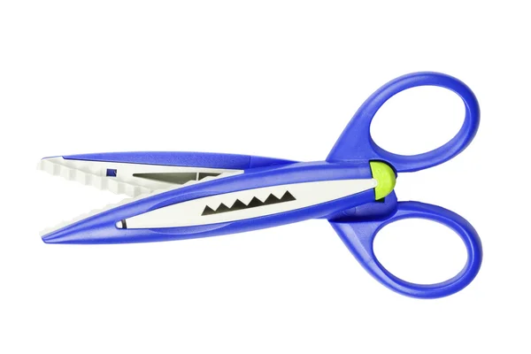 Colorful zigzag scissors — Stock Photo, Image