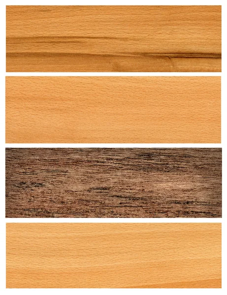 Conjunto de banners de madeira — Fotografia de Stock