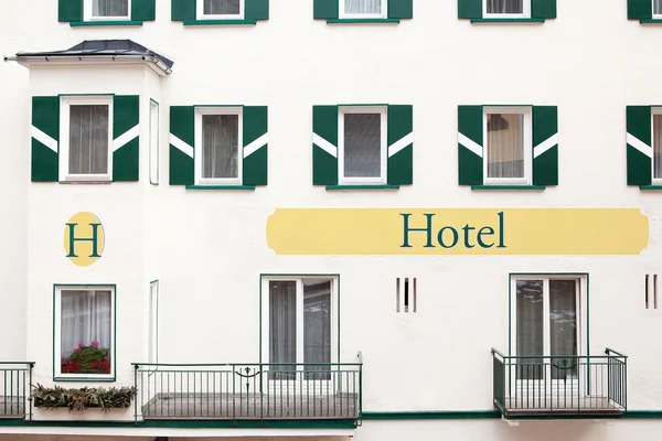 Hotel, detail of facade — Stock Photo, Image