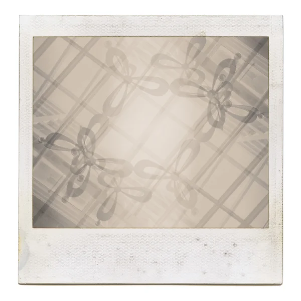 Grungy marco de película instantánea con relleno abstracto — Foto de Stock