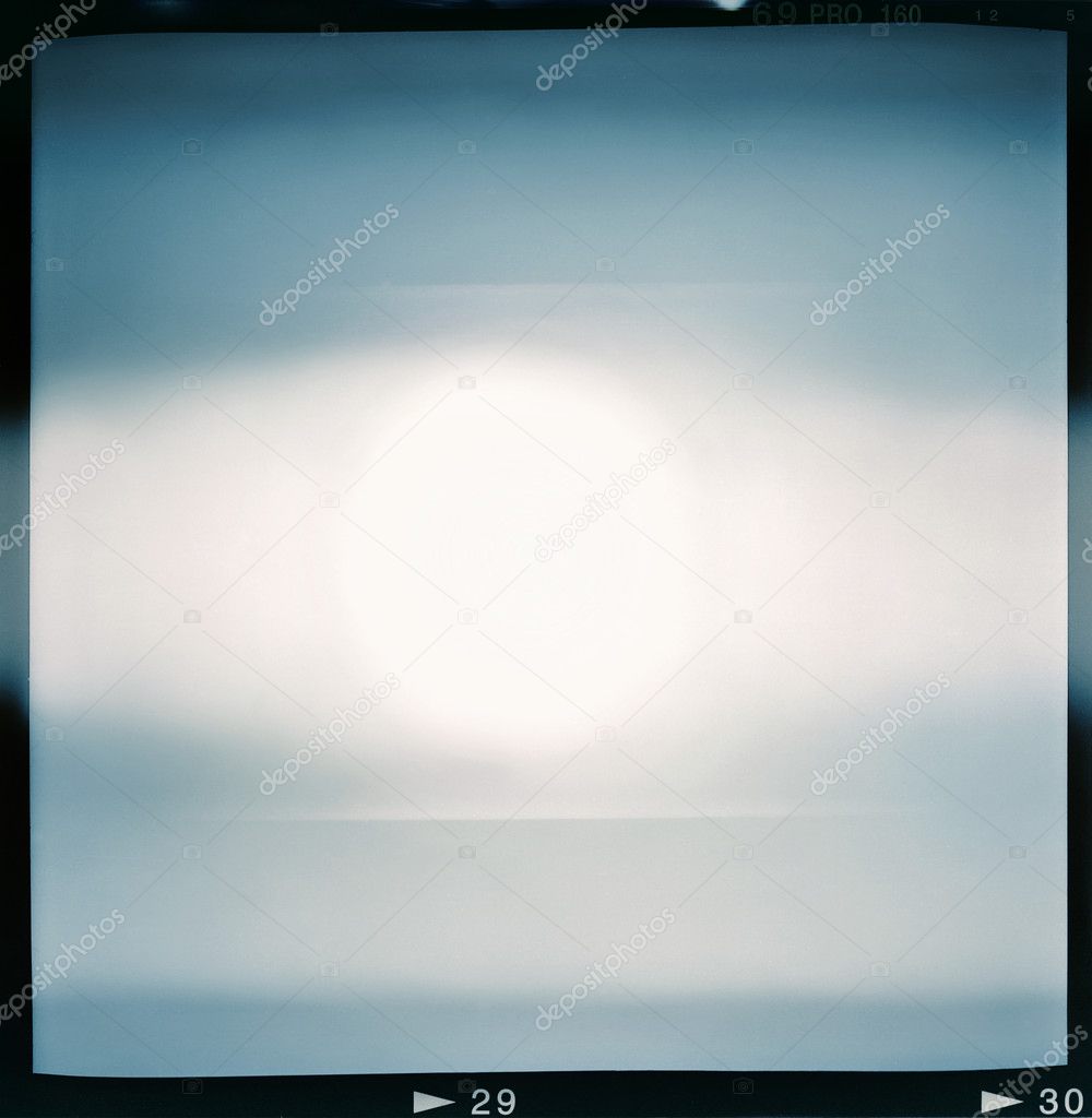 Lightleaked film frame