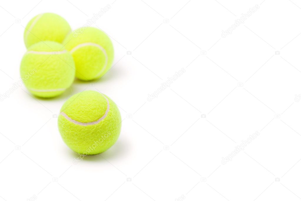Four tennis balls