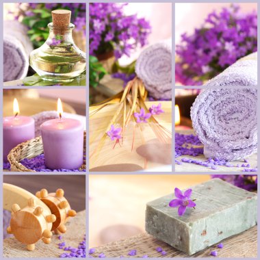 Spa setting clipart