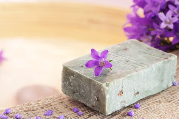 Natural lavender soap — Stock Photo, Image