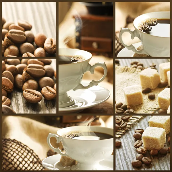 Coffee collage — Stock Photo, Image