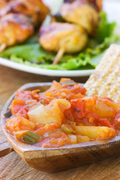Salsa de tomates et paprika — Photo