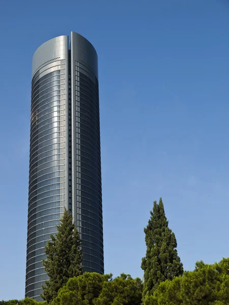 Cuatro torres obchodní oblast v Madridu — Stock fotografie