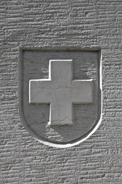 Swiss stone carved badge