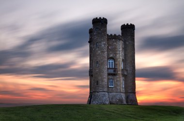 Broadway Tower at dusk, Cotswolds, UK