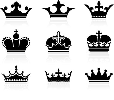 crown design collection clipart