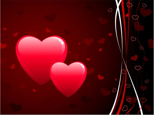 Romantyczny serce Valentine's Day wzór tła — Wektor stockowy