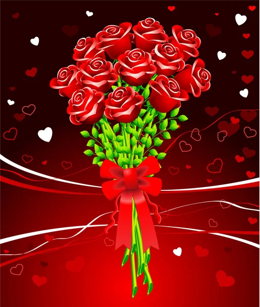 Romantische Valentijnsdag ontwerp achtergrond — Stockvector