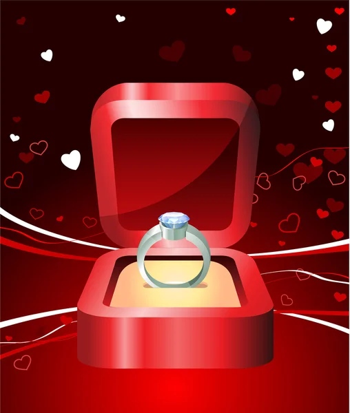 Diamond Valentýna návrhu pozadí — Stockový vektor