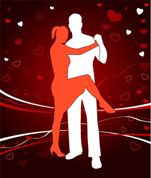 Romantico San Valentino design sfondo — Vettoriale Stock