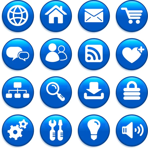 Conjunto de ícone de design de internet —  Vetores de Stock
