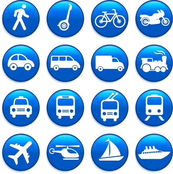 Elementos de diseño de iconos de transporte — Vector de stock