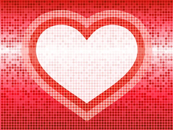 Romantikus szívek Valentin-nap tervezés háttér — Stock Vector